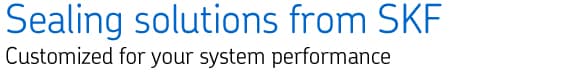 Sealing solution from SKF - Customized for your system performance