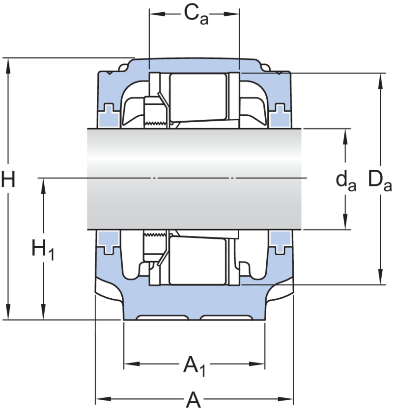 Split Plummer Block Housings Snl And Se Series For Bearings On An